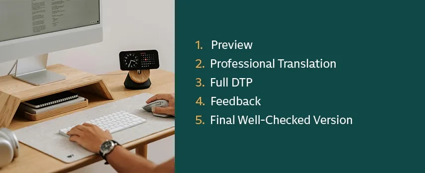 Multilingual Desktop Publishing Stages